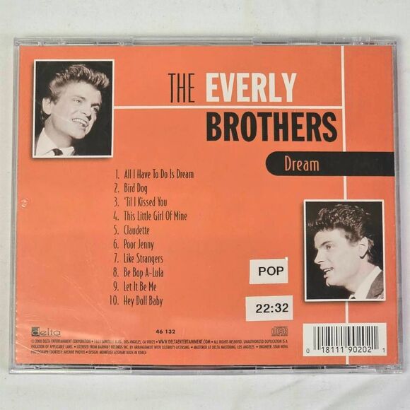 The Everly Brothers Dream CD Album - Picture 3 of 3